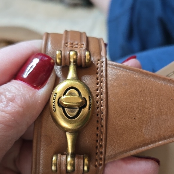 Coach Tan Leather Sandals - Picture 7 of 13